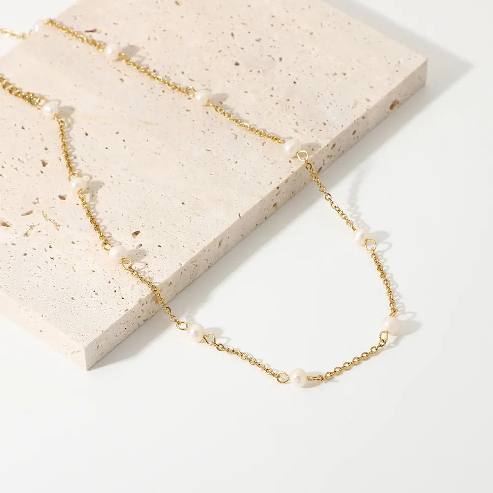 Freshwater Pearl Gold-Plated Necklace